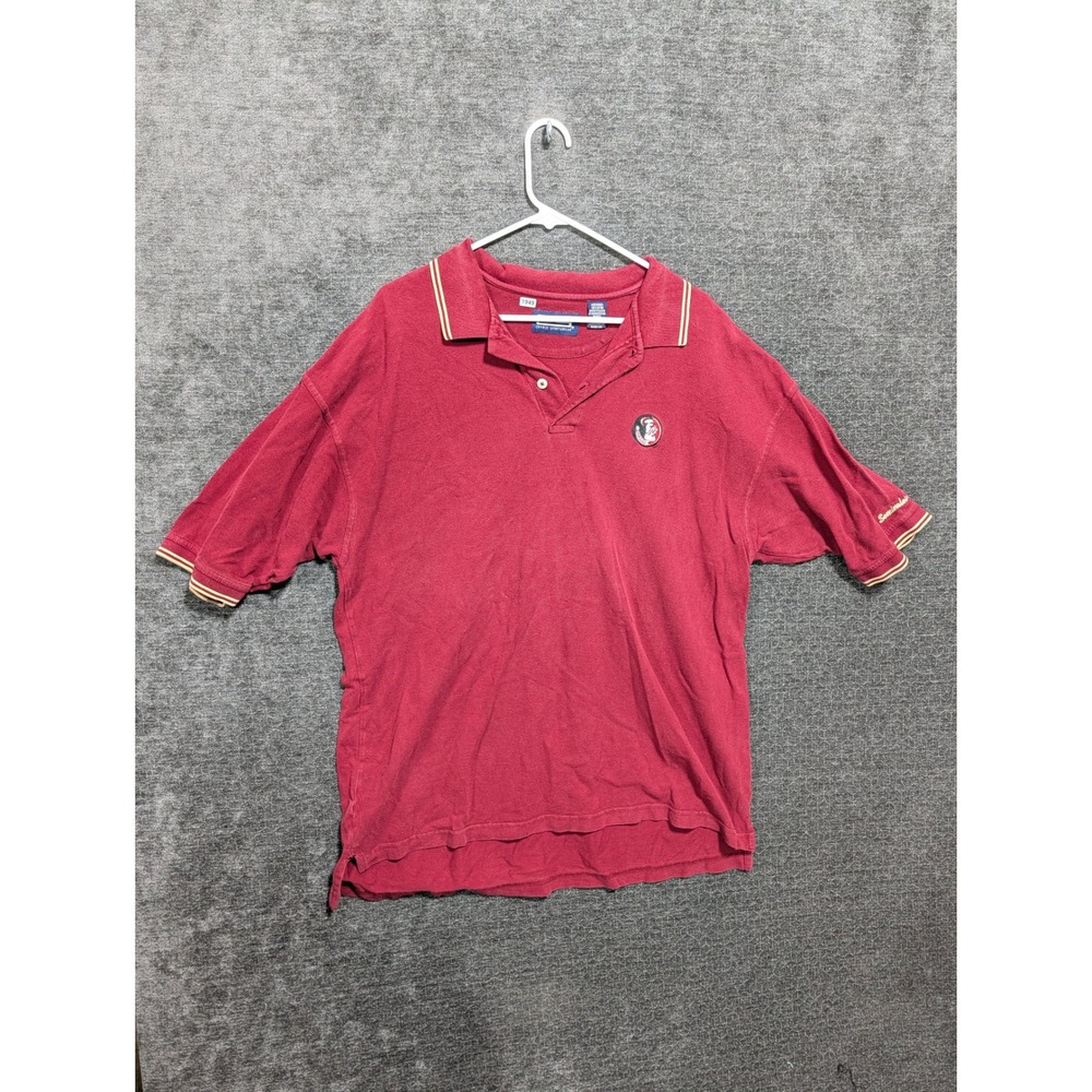 Crable Sportswear Florida State Seminoles Polo Shirt XL Garnet Red FSU NCAA